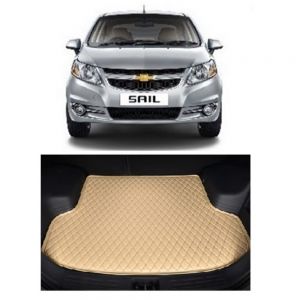 7D Car Trunk/Boot/Dicky PU Leatherette Mat for Sail  - Beige